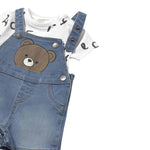 Mayoral Completo 2 Pezzi T-Shirt-Salopette Blu per Neonato 1622 BLU MAYORAL 