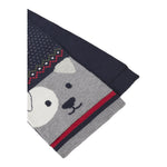 MAYORAL set sciarpa-cappello tinta unita con stampa Blu per Neonato 10533 BLU MAYORAL 