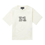 Emporio Armani T-Shirt Girocollo Tinta Unita con Logo per Bambina 3D4TJ6 PANNA EMPORIO ARMANI 