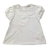 U+È T-Shirt Tinta Unita con Colletto per Neonata UE1773N BIANCO U+è 