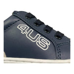 Cesare Paciotti Sneakers Tinta Unita con Zip E Lacci per Neonato 43170 BLU CESARE PACIOTTI 