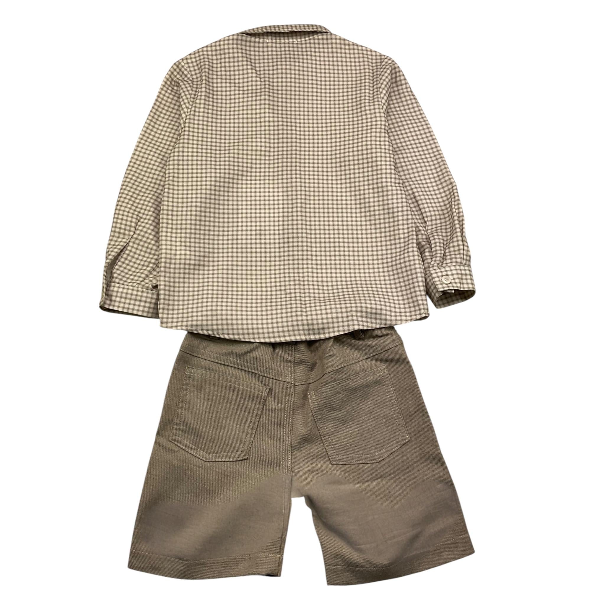 BARCELLINO completo 2 pezzi camicia-bermuda Grigio per Neonato 115619 GRIGIO BARCELLINO 