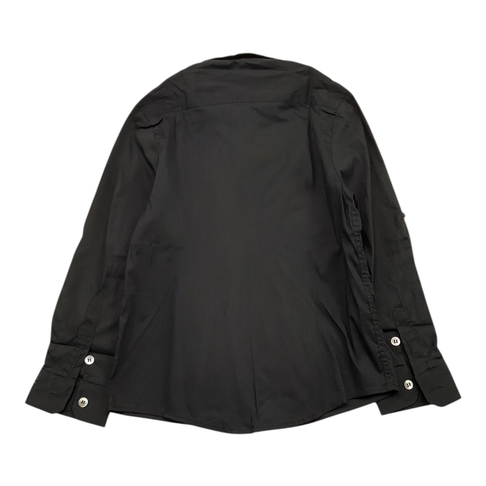 DANIELE ALESSANDRINI camicia tinta unita manica lunga Nero per Bambino 1235C0972 NERO DANIELE ALESSANDRINI 