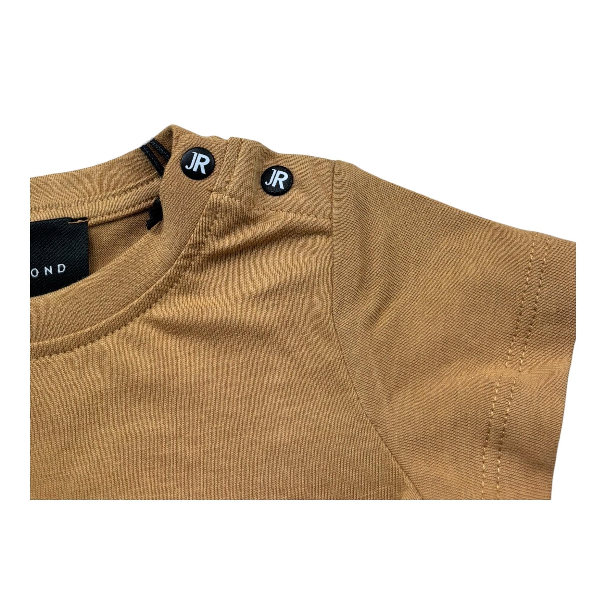 John Richmond T-Shirt Girocollo Tinta Unita con Logo per Neonato RIP26015TS MARRONE JOHN RICHMOND 