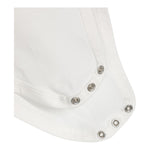Monnalisa Body Tinta Unita con Colletto per Neonata 37D300 BIANCO MONNALISA 