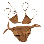 Matinée Costume 2 Pezzi Triangolo-Slip Tinta Unita per Bambina CC3021 CAMMELLO MATINÉE 