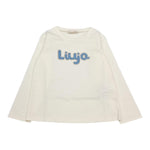 Liu Jo Shirt Tinta Unita Girocollo con Brillantini per Neonata KF4069X PANNA/BLU LIU JO 