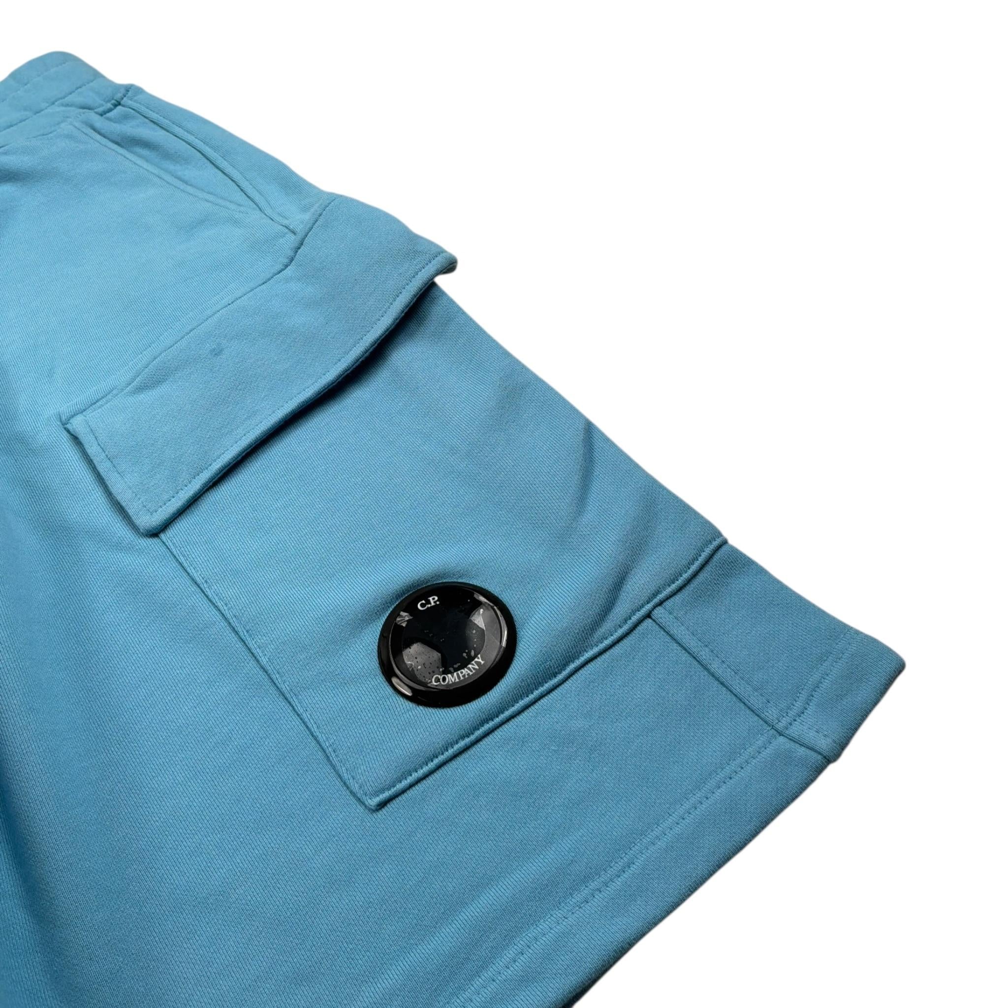 C.P. Company Bermuda tinta unita con Elastico In Vita Azzurro per Bambino CU1002 AZZURRO C.P. COMPANY 