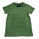 John Richmond T-Shirt Girocollo Tinta Unita con Logo per Neonato RIP26015TS VERDE JOHN RICHMOND 