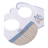 Mayoral Set Bavetta Tinta Unita con Stampe per Neonato 9877 BIANCO MAYORAL 