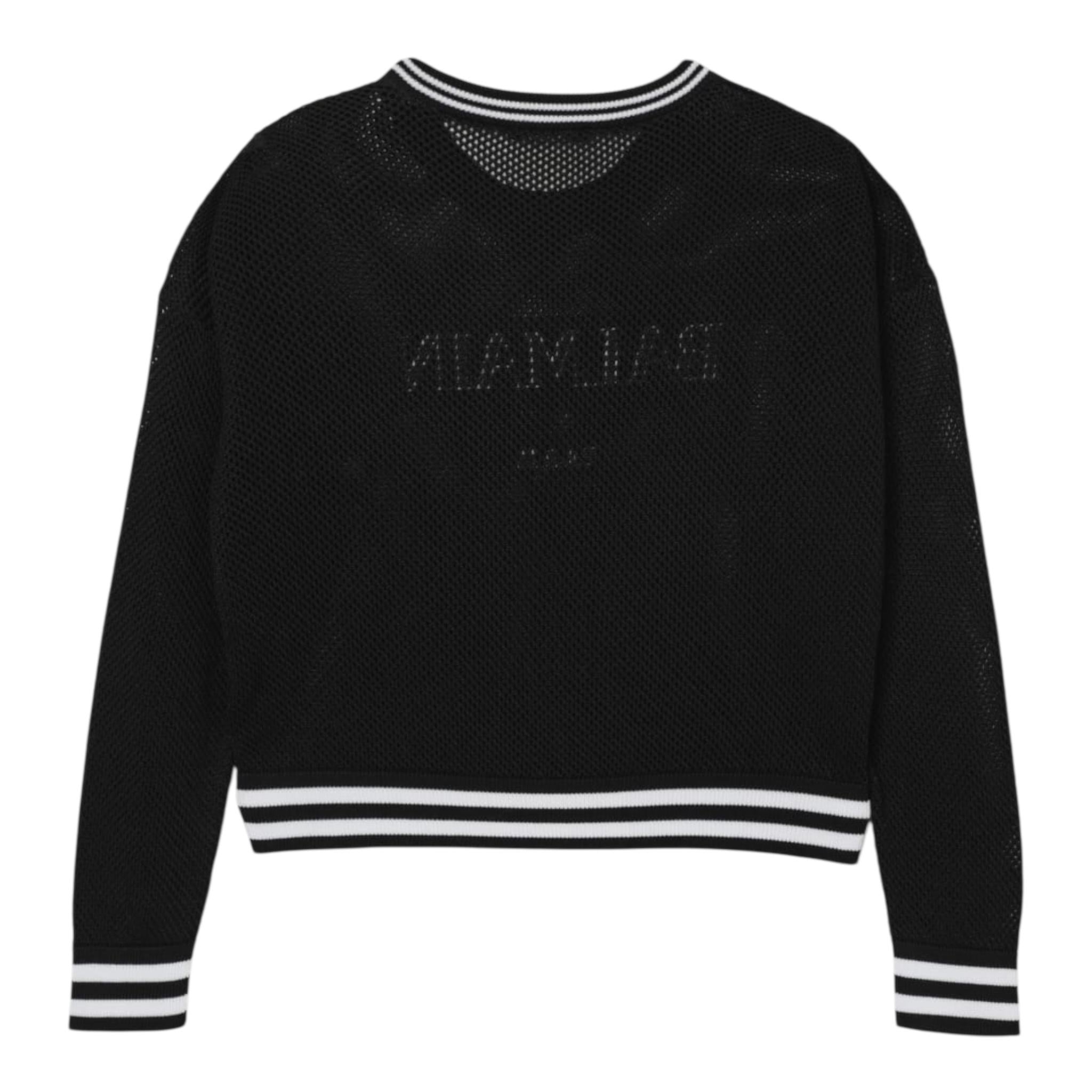 Balmain Maglia Tinta Unita con Stampa per Bambina BW9A30 NERO BALMAIN 