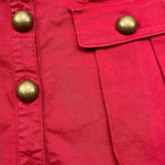 PHILOSOPHY gonna tinta unita con bottoni in contrasto Rosso per Bambina PFGO018 ROSSO PHILOSOPHY 