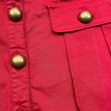 PHILOSOPHY gonna tinta unita con bottoni in contrasto Rosso per Bambina PFGO018 ROSSO PHILOSOPHY 