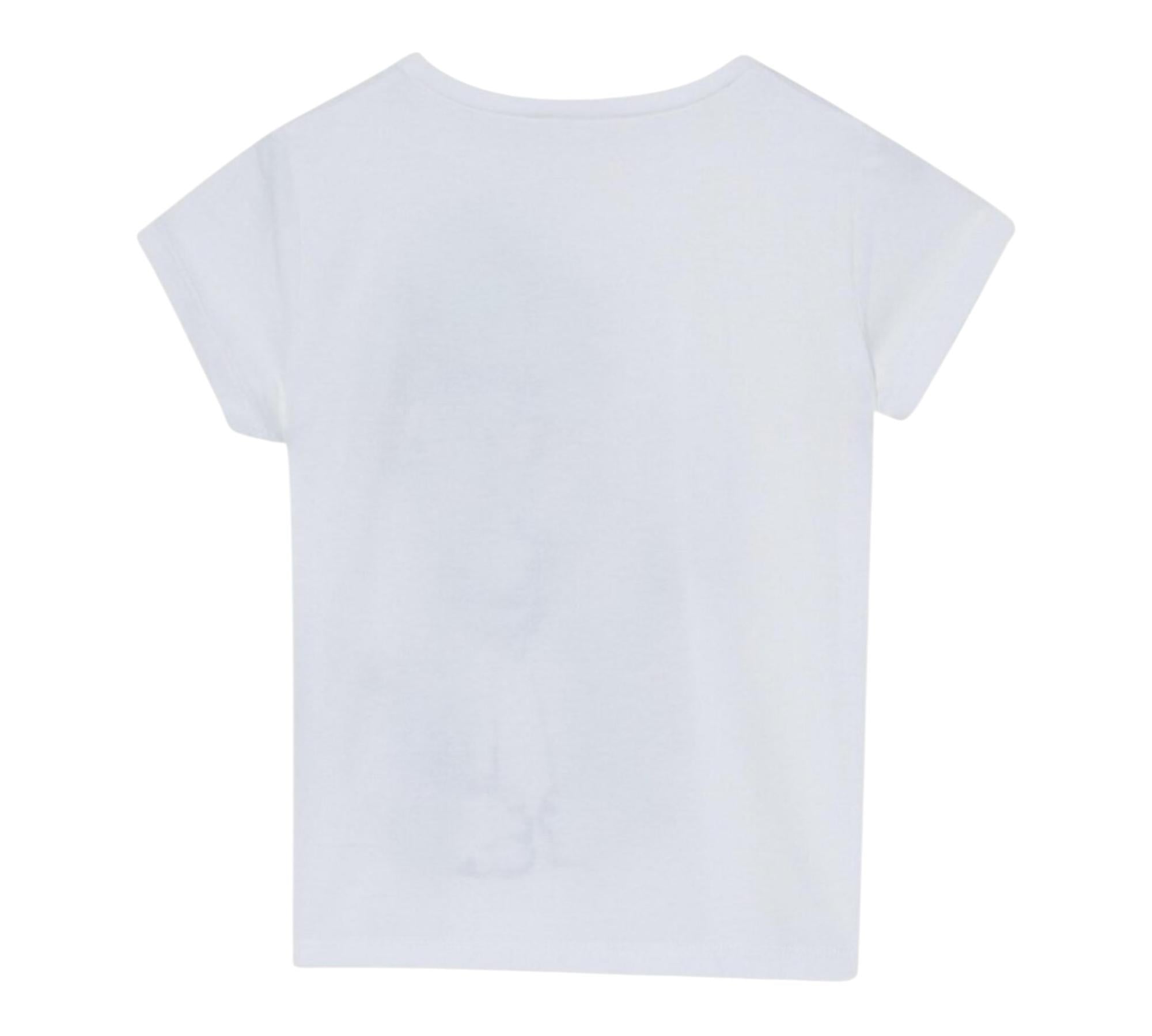 Liu Jo T-Shirt Girocollo Tinta Unita con Stampe per Neonata KA5082 BIANCO LIU JO 