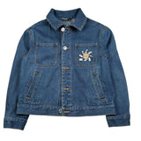 Moschino giubbino Manica Lunga In Denim Tinta Unita per Bambino HUS05L BLU MOSCHINO 
