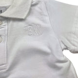 Bikkembergs Polo Tinta Unita Mezza Manica per Neonato BK3448 BIANCO BiKKEMBERGS 