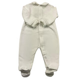 LE BEBE' tutina manica lunga tinta unita cn orso Bianco per Neonato LBB5225 BIANCO LE BEBE' 