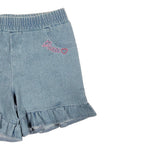 Guess Short In Denim Tinta Unita con Elastico In Vita per Bambina K5GD04D5160XX AZZURRO GUESS 