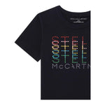 STELLA McCARTNEY t-shirt girocollo tinta unita con stampa Nero per Neonata TV8C81X NERO STELLA McCARTNEY 