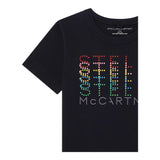 STELLA McCARTNEY t-shirt girocollo tinta unita con stampa Nero per Neonata TV8C81X NERO STELLA McCARTNEY 