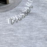 Trussardi T-Shirt Girocollo Tinta Unita con Logo per Bambino TGP26033TS GRIGIO TRUSSARDI 