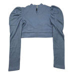 NAICE maglia girocollo tinta unita modello crop Azzurro per Bambina 231096 AZZURRO NAICE 