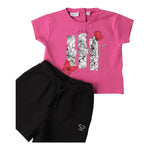 Sarabanda Completo 2 Pezzi T-Shirt-Short per Bambina 0B255 FUXIA SARABANDA 