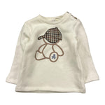 LE BEBE' shirt girocollo tinta unita con stampa Bianco per Neonato LBB5185 BIANCO LE BEBE' 