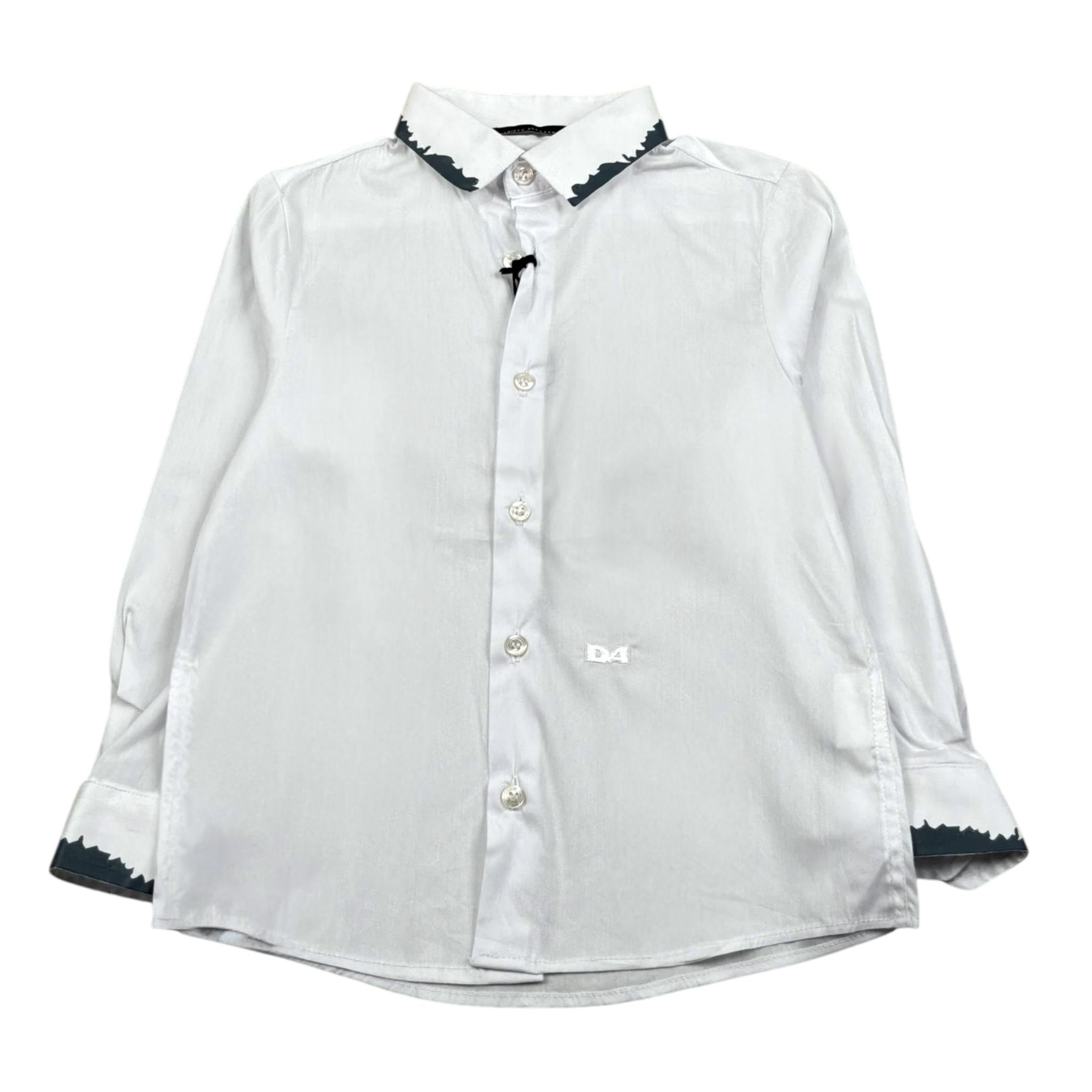 Daniele Alessandrini Camicia Manica Lunga Tinta Unita  per Bambino 1231C1364 BIANCO DANIELE ALESSANDRINI 