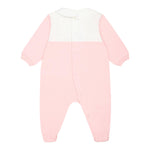 Moschino Tutina Bicolore con Stampa per Neonata MUY07F ROSA MOSCHINO 