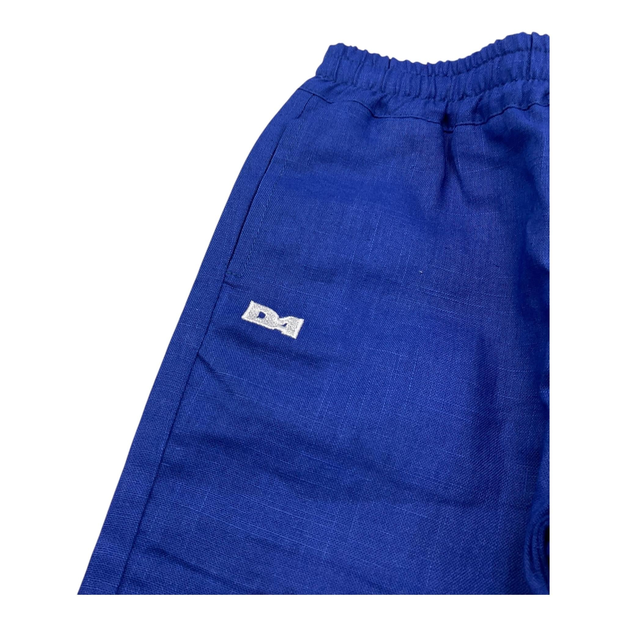 Daniele Alessandrini Pantalone Tinta Unita con Elastico In Vita per Neonato 1295P00232 COBALTO DANIELE ALESSANDRINI 