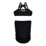 Philosophy Completo 2 Pezzi Top-Gonna Tinta Unita per Bambina I1E500 NERO PHILOSOPHY 