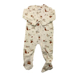 LOSAN tutina manica lunga tinta unita con stampe in contrasto Panna per Neonato 51022986017003 PANNA LOSAN 