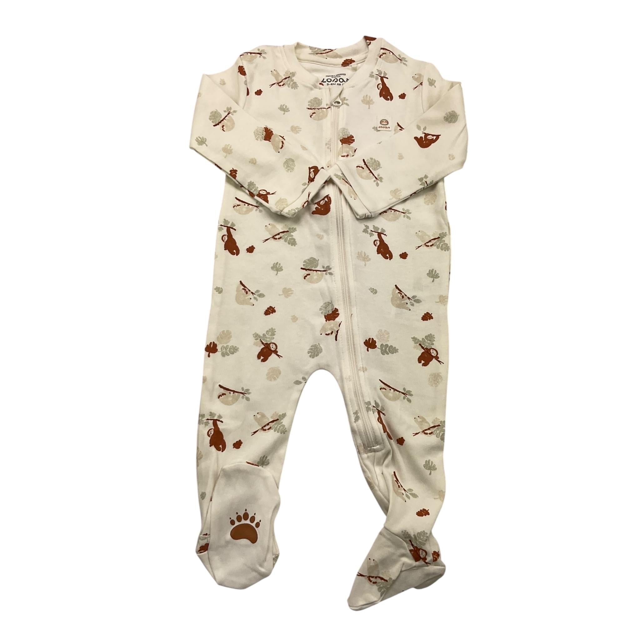 LOSAN tutina manica lunga tinta unita con stampe in contrasto Panna per Neonato 51022986017003 PANNA LOSAN 