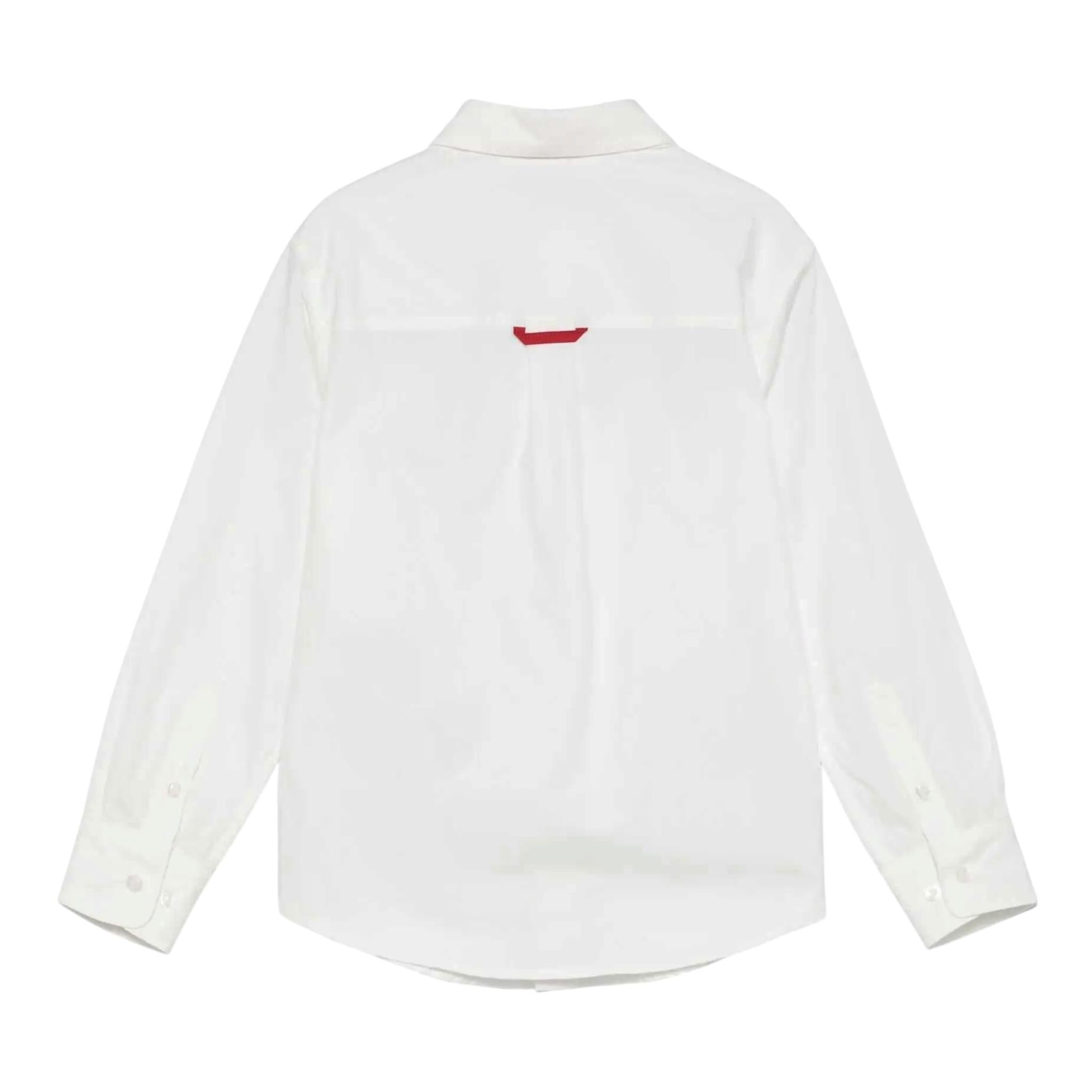 Fay Camicia Tinta Unita Manica Lunga per Neonato FW5Q20XN BIANCO FAY 