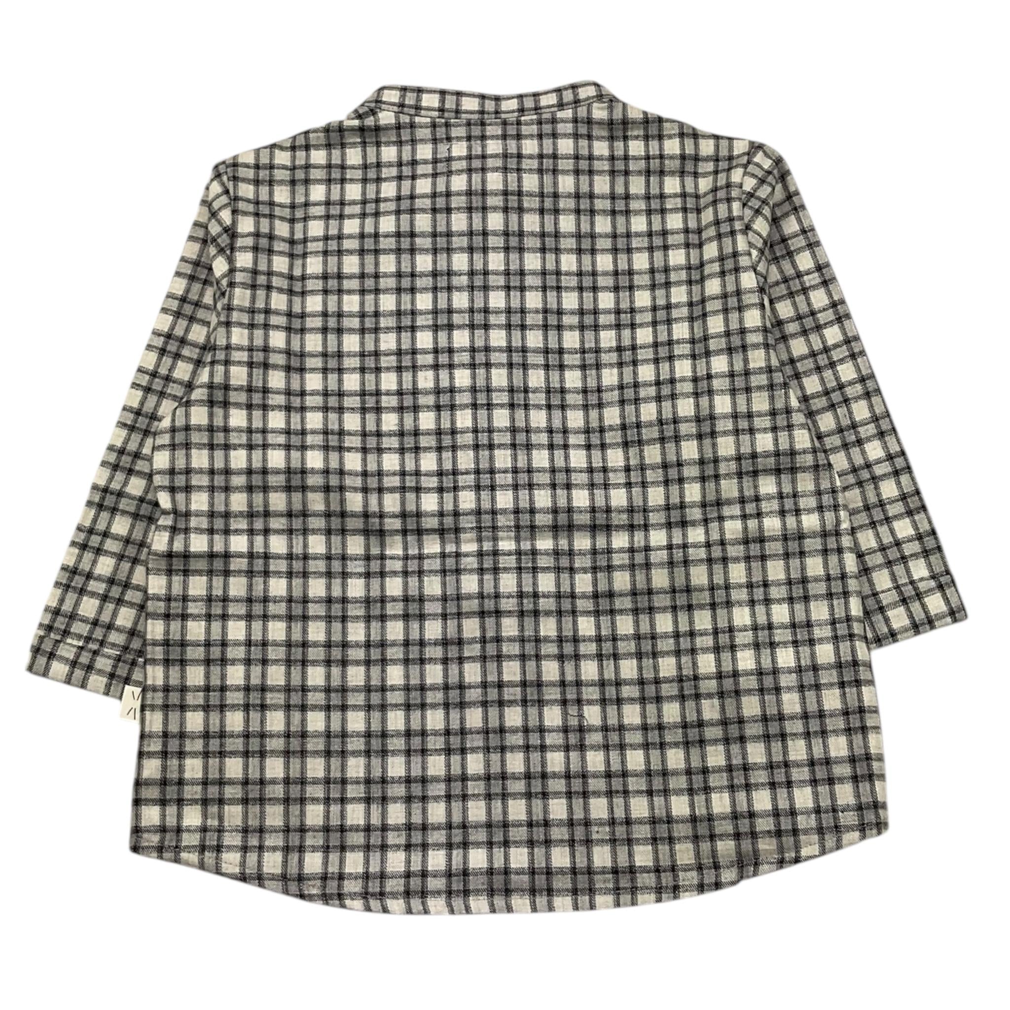 TEDDY E MINOU camicia manica lunga fantasia quadretti Grigio per Neonato I23CI001C3139 GRIGIO TEDDY E MINOU 