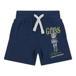 Guess Bermuda Tinta Unita In Tuta per Neonato N5RD03KAD74XN BLU GUESS 