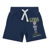 Guess Bermuda Tinta Unita In Tuta per Neonato N5RD03KAD74XN BLU GUESS 