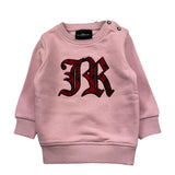 JOHN RICHMOND felpa girocollo tinta unita con stampa Rosa per Neonata RIA25078FE ROSA JOHN RICHMOND 