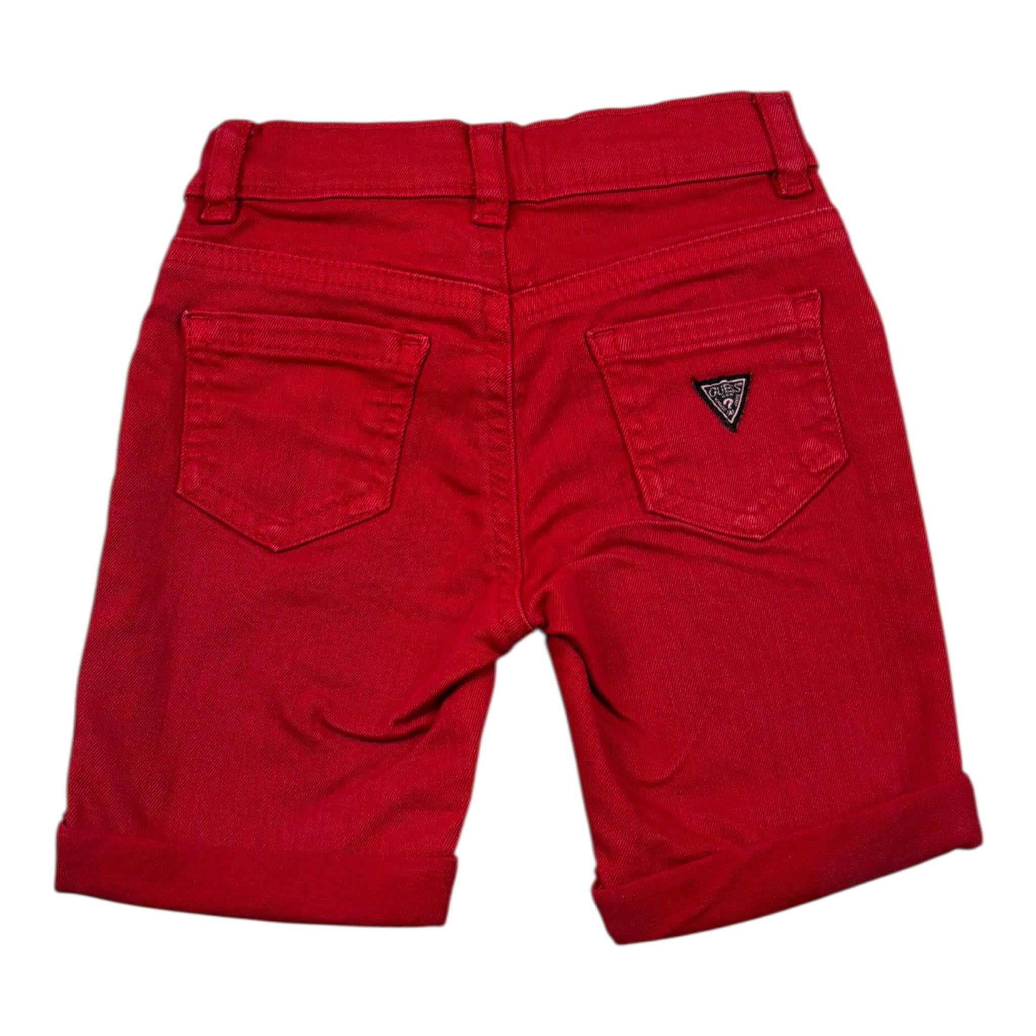 Guess Bermuda Tinta Unita con Girovita Regolabile per Neonato N1RD03WE620X ROSSO GUESS 