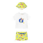 Mayoral Completo 3 Pezzi T-Shirt-Costume-Cappello per Neonato 1618 BIANCO MAYORAL 