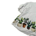 Le Coconne Camicia Mezza Manica Tinta Unita con Stampa per Bambina LCN2074 BIANCO LE COCONNE 