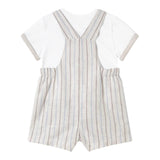 Mayoral Completo 2 Pezzi T-Shirt-Salopette Bicolore per Neonato 1621 BIANCO/BEIGE MAYORAL 