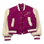 JANICE giubbino modello college con maniche in contrasto Viola per Bambina JN575B VIOLA JANICE 