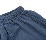 Petit Indi Bermuda Tinta Unita con Elastico In Vita per Neonato BL BLU PETIT INDI 