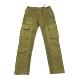 BERNA pantalone tinta unita con elastico in vita Verde per Bambino 235322 VERDE BERNA 