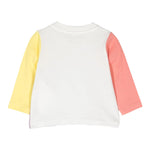 STELLA McCARTNEY shirt girocollo tinta unita con stampa in contrasto Bianco per Bambina TT8A80 BIANCO STELLA McCARTNEY 