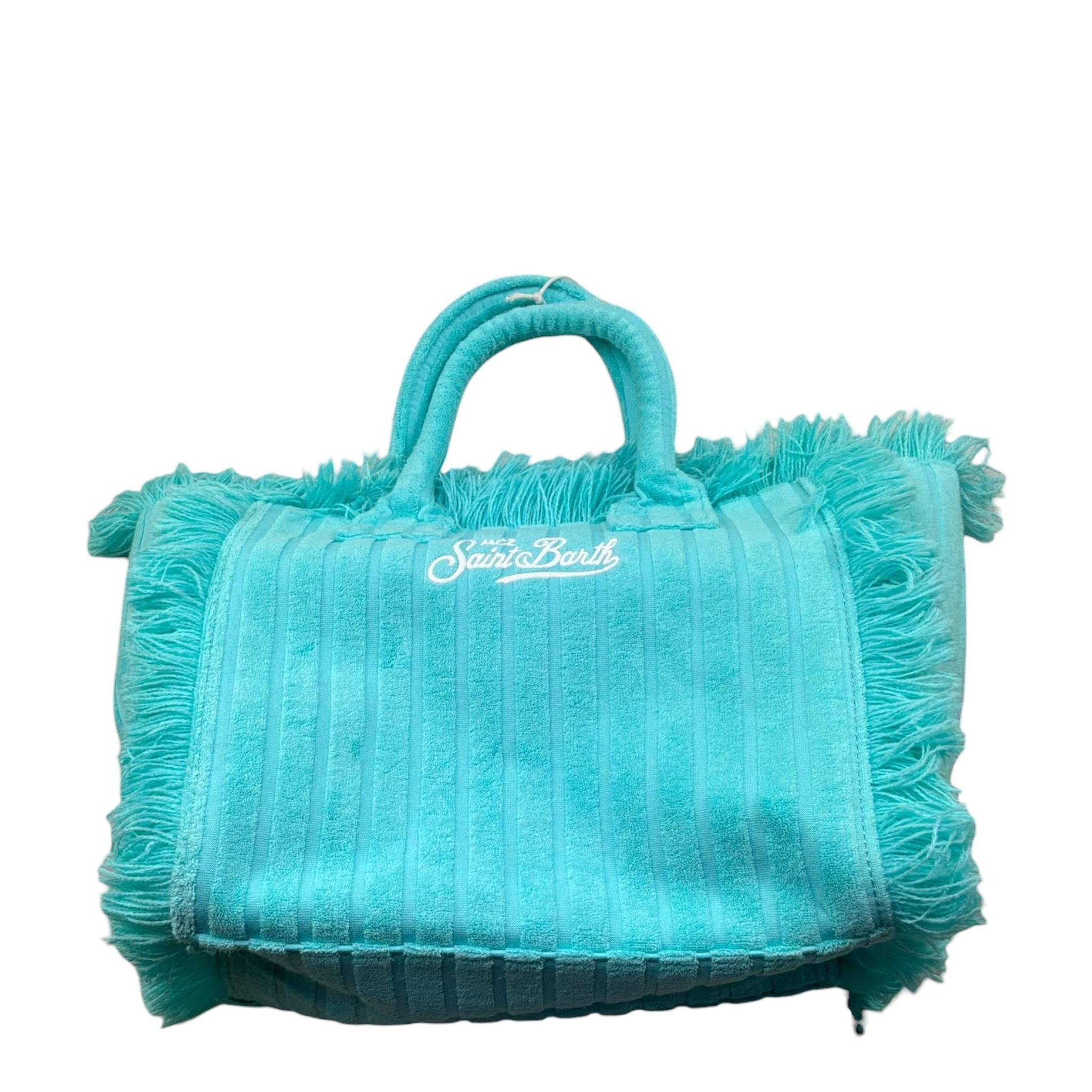 Saint Barth Borsa Tinta Unita con Logo per Bambina 00526L AZZURRO SAINT BARTH 