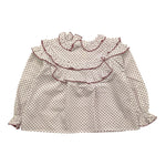 LA STUPENDERIA camicia manica lunga tinta unita fantasia floreale Bianco per Bambina TJCM44XN BIANCO LA STUPENDERIA 