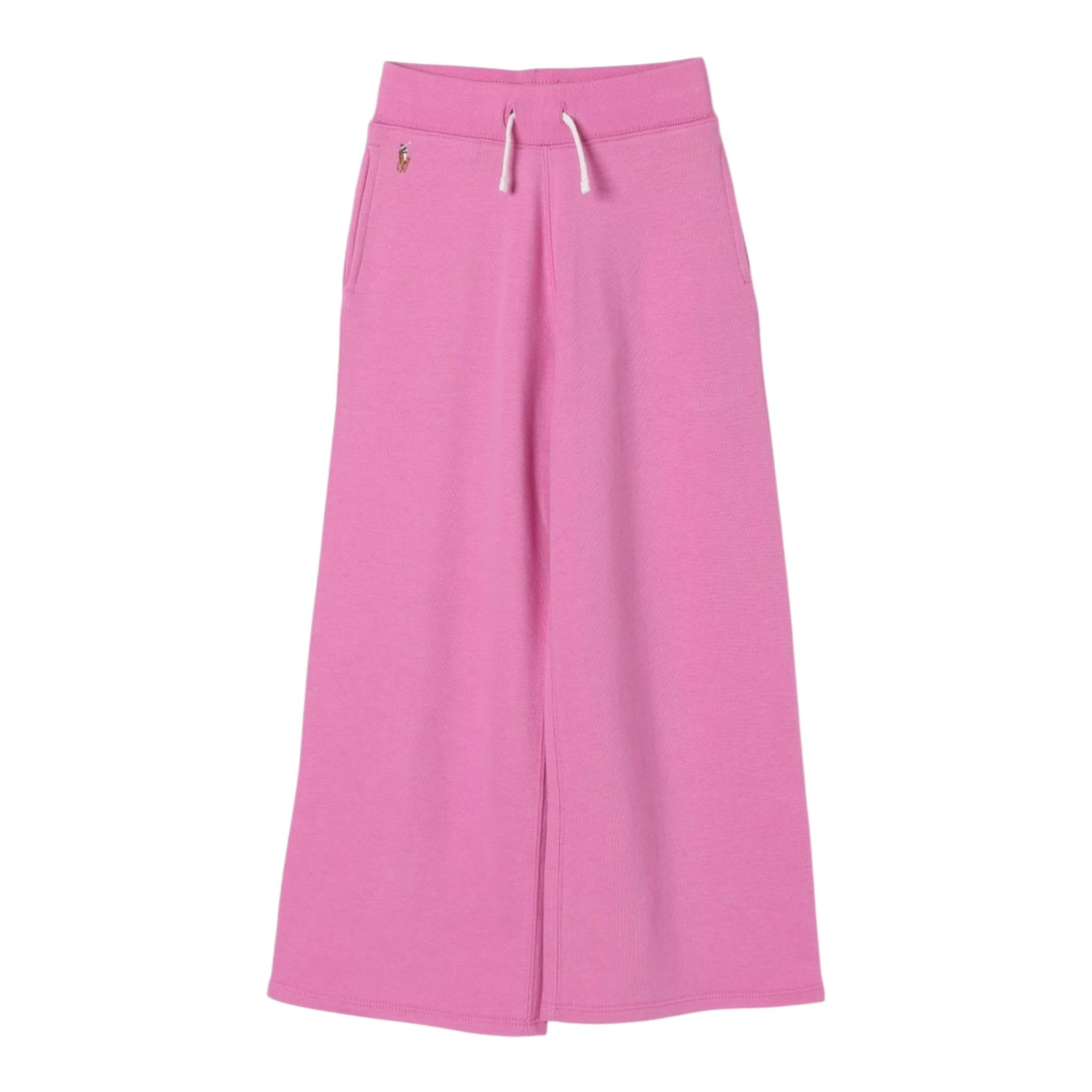Ralph Lauren Pantalone Tinta Unita Modello A Palazzo per Bambina 313957843002 FUXIA RALPH LAUREN 